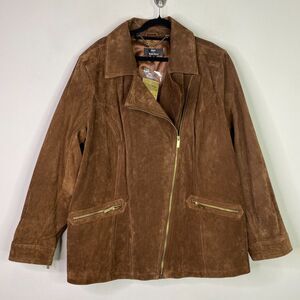Dennis Basso Brown Leather Jacket